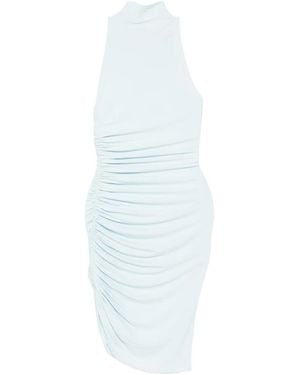 Jacquemus ハイネック シャーリング ドレス - ホワイト