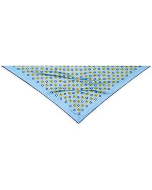 Tory Burch Foulard A Fiori - Blu