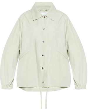Jil Sander Button-Up Cotton Jacket - White