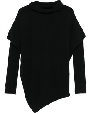 Vanisé Cashmere Cowl-Neck Sweater - Black