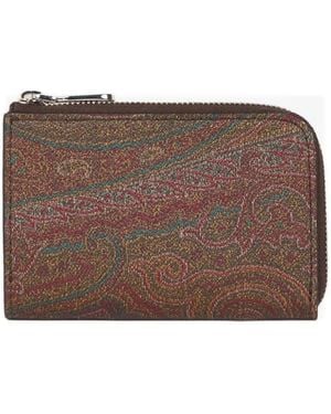 Etro Arnica Wallet - Brown