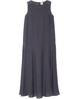 Calvin Klein Sleeveless A-Line Midi Dress - Blue