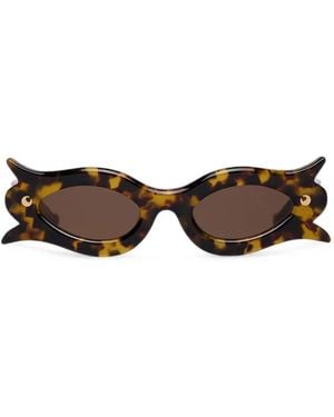 Nanushka Gafas De Sol Tully Con Efecto De Carey - Marrón