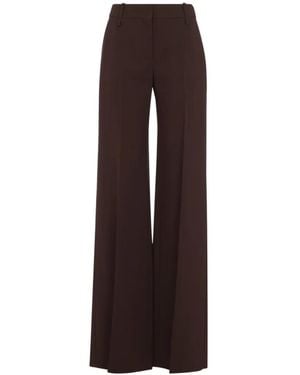 Ermanno Scervino Pressed-Crease Palazzo Pants - Brown