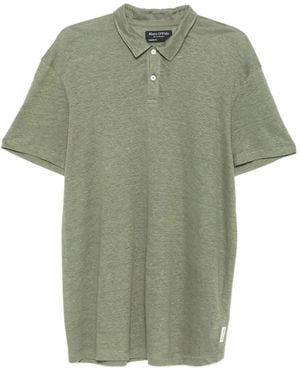 Marc O' Polo Poloshirt aus Leinen - Grün
