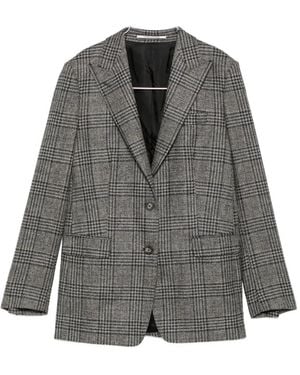 Tagliatore Check Blazer - Grey