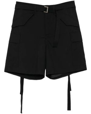 Sacai Suiting Shorts - Black