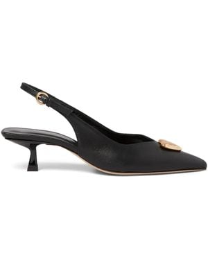 Claudie Pierlot Slingback-Pumps Mit Herzdetail - Schwarz