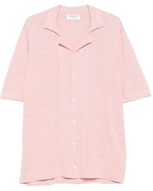 Gran Sasso Short-Sleeve Button Shirt - Pink