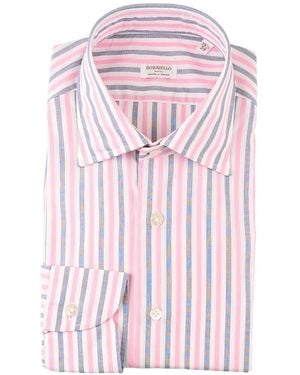 Borriello Striped Long-Sleeved Shirt - Pink