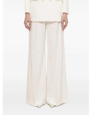 Nissa High-Waisted Wide-Leg Trousers - White
