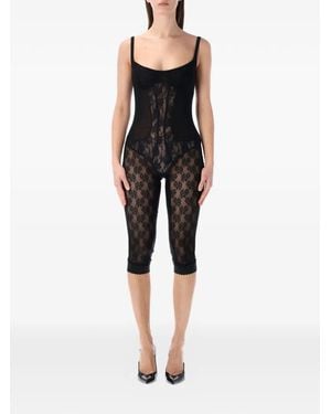 The Attico Lace Jumpsuit - Black