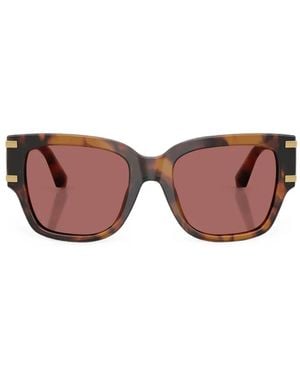 Dolce & Gabbana Tortoiseshell-Effect Square-Frame Sunglasses - Pink