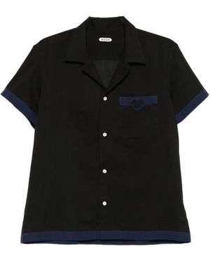 Bode Heart Deco Short-Sleeve Shirt - Black