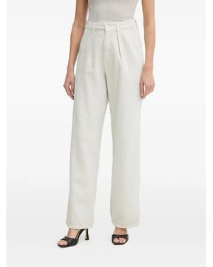 Fracomina Pleat-Detail Pants - White