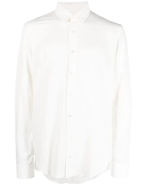 Patrizia Pepe Long-Sleeved Button-Up Shirt - White