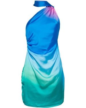 Baobab Ari Satin Minidress - Blue