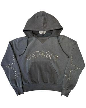 Satoshi Nakamoto Star-Studded Hoodie - Grey