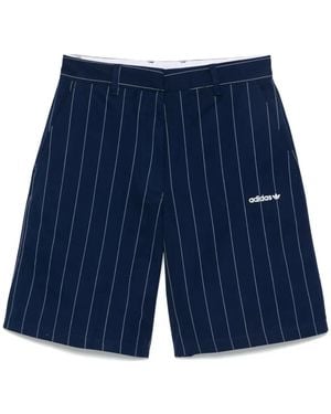 adidas Pinstriped Shorts - Blue
