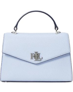 Ralph Lauren Logo Flap Tote Bag - Blue