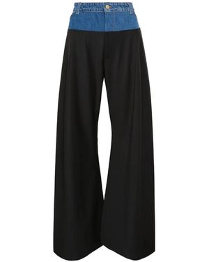Litkovskaya Wide-Leg Trousers - Blue