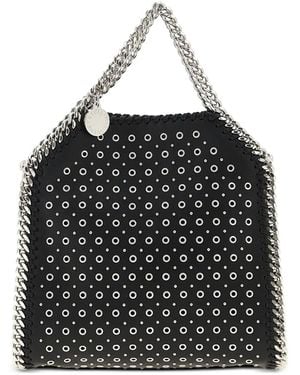 Stella McCartney Tiny Falabella Stud-Embellished Tote Bag - Black