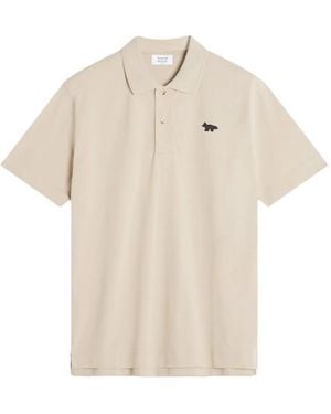 Maison Kitsuné Polo Con Ricamo - Neutro