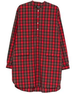 Undercover Plaid Pocket Shirt - Red