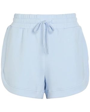 Varley Drawstring-Waistband Curved-Hem Shorts - Blue