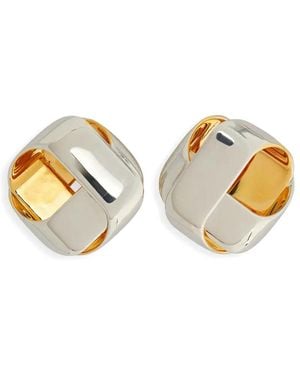 Jil Sander ジェムストーン ピアス - メタリック