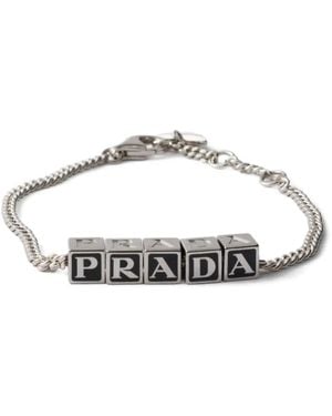 Prada Metalen Armband - Wit