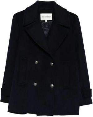 Eric Bompard Double-Breasted Notched-Lapel Coat - Black