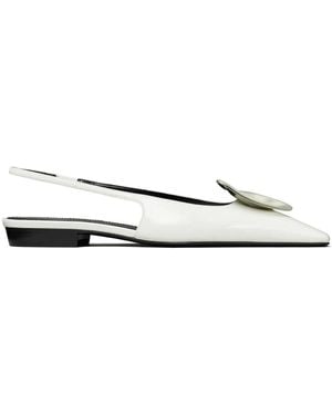 Tory Burch Patos Slingback Pumps - Wit