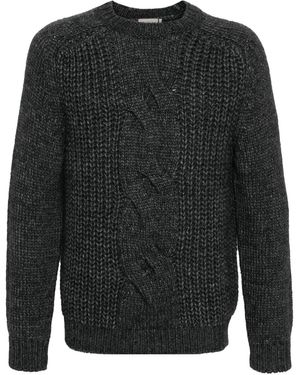 Canali チャンキーニット セーター - ブラック