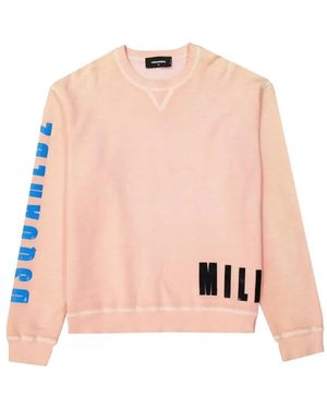 DSquared² Logo-Print Sweatshirt - Pink