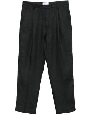 MARSĒM Pleated-Front Tailored Trousers - Black