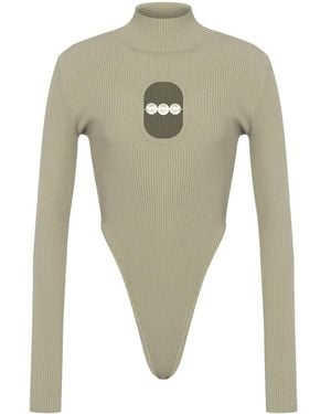 Moschino Body con cuello alto - Verde