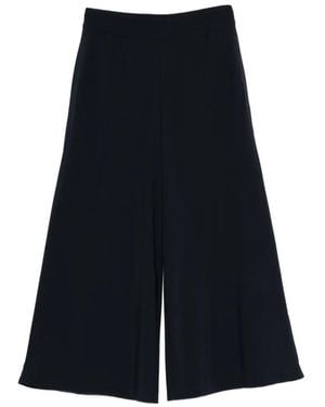 Alpha Tauri Wide-Leg Trousers - Blue