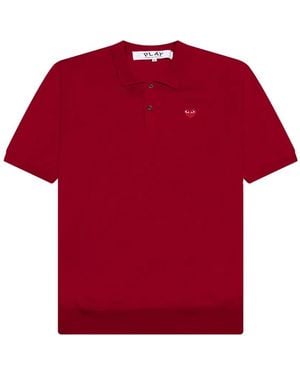 COMME DES GARÇONS PLAY Polo De Manga Corta - Rojo