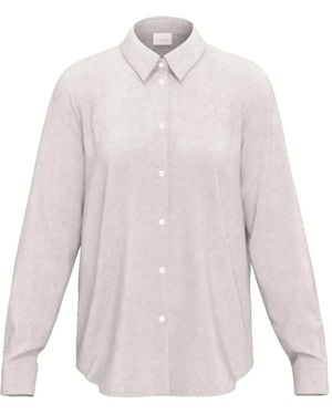 Marella Button-Up Long-Sleeve Shirt - White