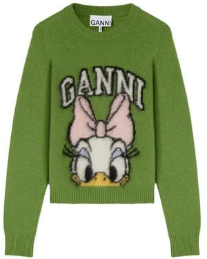 Ganni X Disney Sweat À Imprimé Graphique - Vert