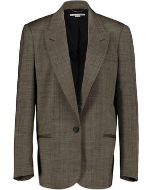 Stella McCartney Wool Single-Breasted Blazer - Green