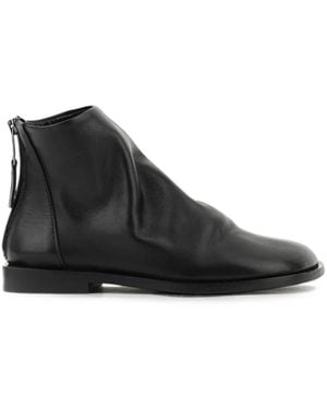 Elena Iachi Asymmetrical Zip-Fastening Ankle Boots - Black