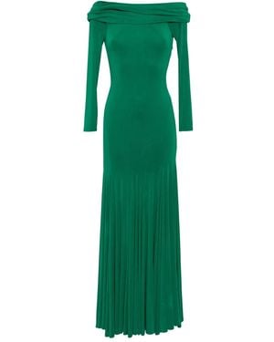 Alice + Olivia Draped-Detailing Dress - Green