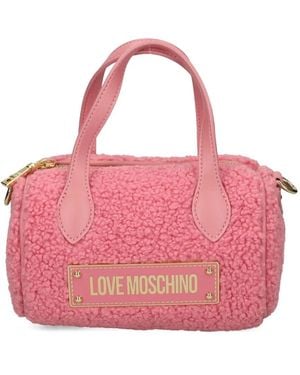 Love Moschino Top-handle Logo Tote Bag - Pink
