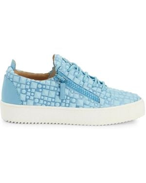 Giuseppe Zanotti Sneakers Con Borchie Gail - Blu