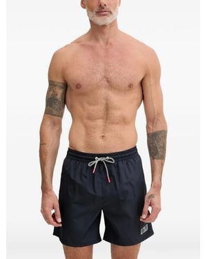 Guess Costume Da Bagno Con Logo E Coulisse - Blu