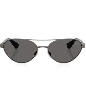 Burberry Oval-Frame Sunglasses - Gray