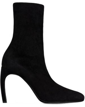 Victoria Beckham Harlow Stretch Suede Boots - Black
