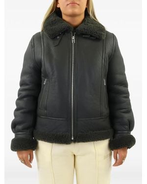 Goosecraft Artica Lammy Shearling-Trimmed Jacket - Black
